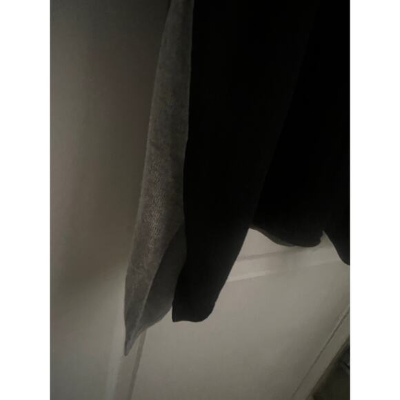 PLANET by Lauren G Pima Cotton Modal Sweater Black Gray OS Colorblock Luxury - Picture 6 of 6